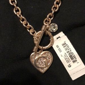Guess 18 inch rose gold necklace
